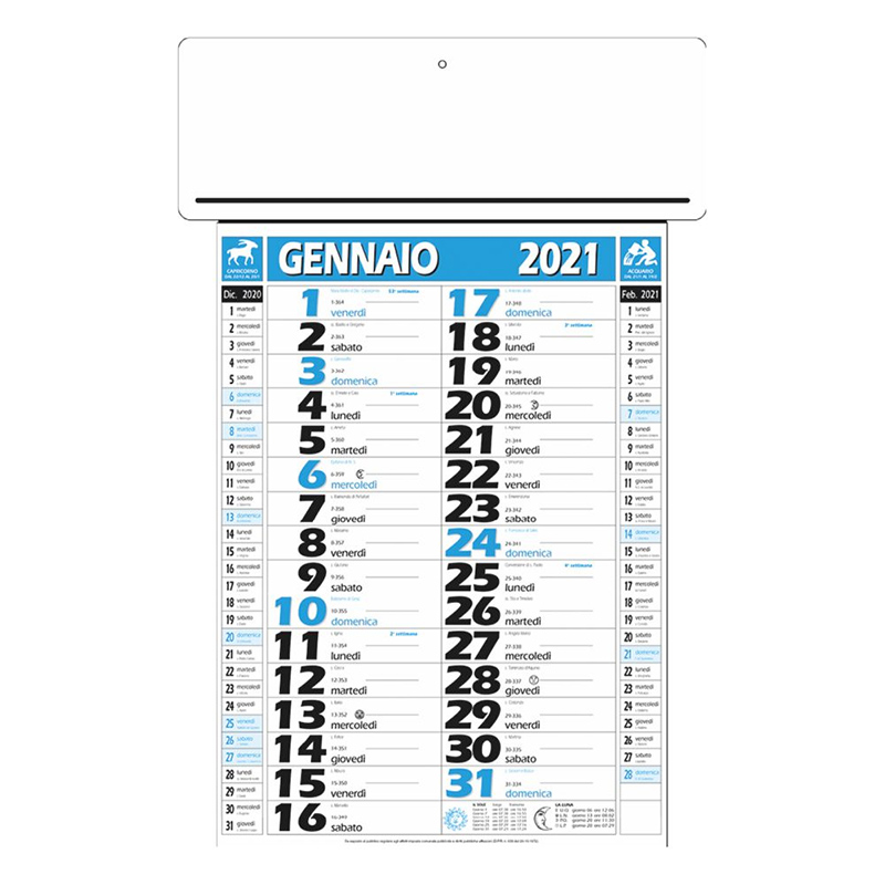 Calendario Olandese Passafoglio 2021